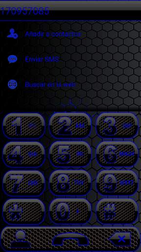 THEME DARK SPACE BLUE EXDIALER screenshot 4