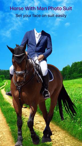 Horse With Man Photo Suit screenshot 4