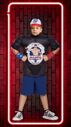 John Cena Wrestling Costume Photo Editor 2 تصوير الشاشة
