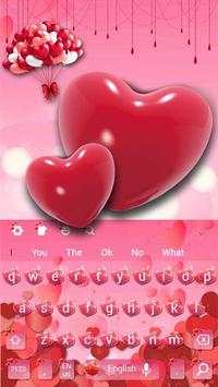 Red Hearts Love Keyboard Theme screenshot 4