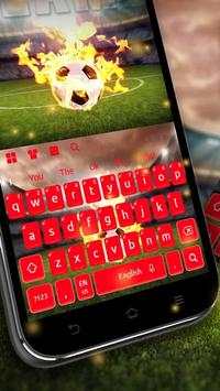 Api Sepak bola Merah Hidup Keyboard screenshot 1