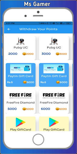 MS Gamer - Earn Money, Win Diamonds, UC, Credits screenshot 4