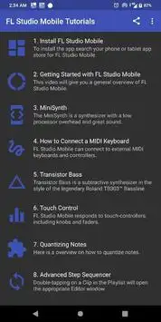Lesson FL Studio Mobile Tutorials screenshot 4