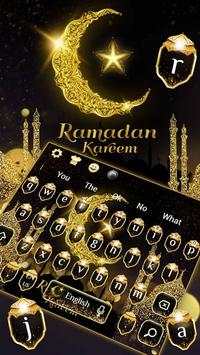 Gold Ramadan Kareem keyboard Theme screenshot 1