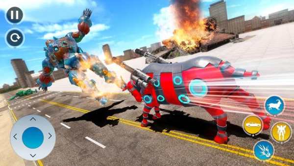 Goat Robot Car Games- New Robot Transforming Games screenshot 1