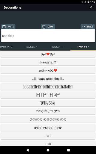 Cool text, symbols, letters, emojis, nicknames screenshot 9