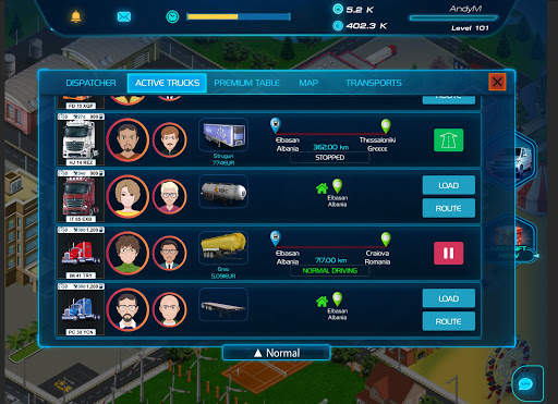Virtual Truck Manager 2 Tycoon trucking company screenshot 3