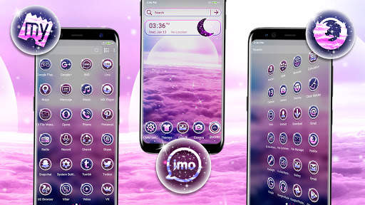 Pink Clouds Sky Launcher Theme screenshot 4