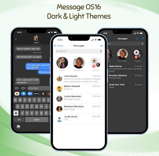 Message OS17 - Color Messenger screenshot 1