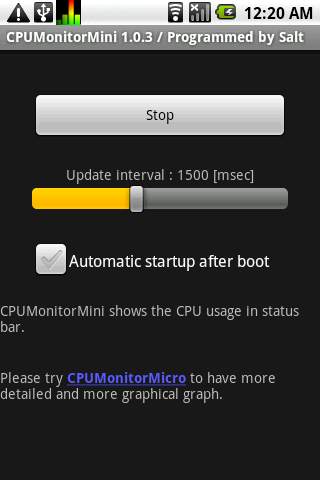 CPU Monitor Mini 1 تصوير الشاشة