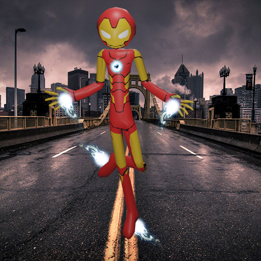 Iron Hero Stickman Gangstar City icon