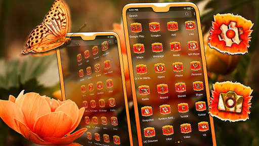 Flower Butterfly Launcher Theme screenshot 2