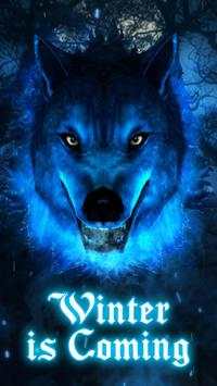 3D Ice Wolf Live Wallpaper screenshot 1