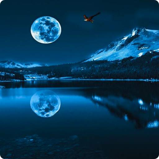 Blue Moon Live Wallpaper HD 2.0