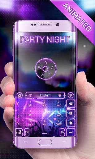 Party Night GO Keyboard Animated Theme screenshot 2