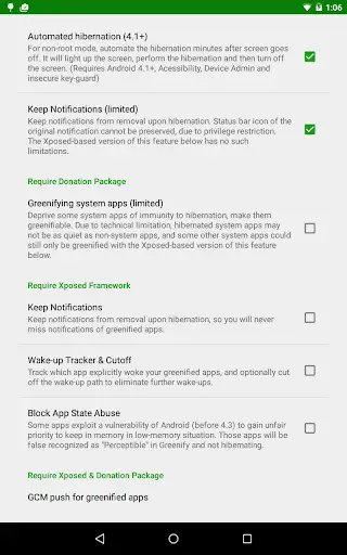 Greenify (Donation Package) स्क्रीनशॉट 1
