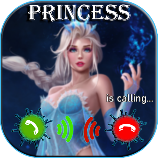 fake call princess prank Simulator icon