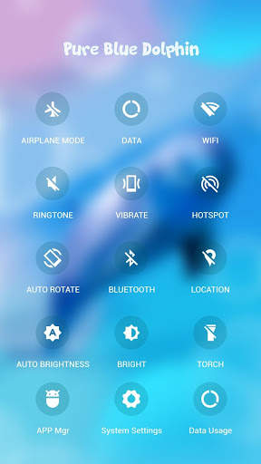 Purple Blue Dolphin APUS Launcher theme screenshot 3