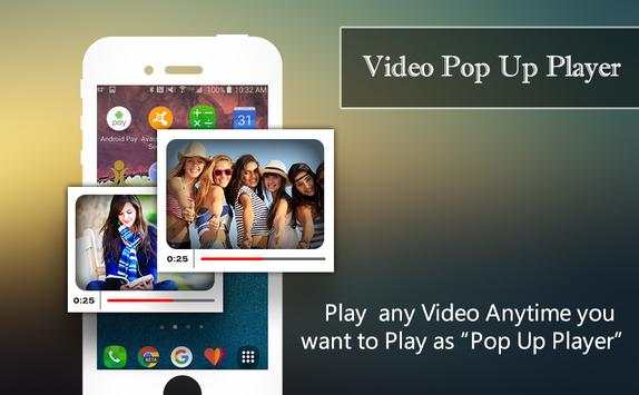 Video Popup Player - Floating Video Player 2018 screenshot 1