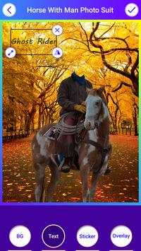 Horse With Man Photo Suit 5 تصوير الشاشة