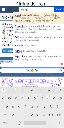 Free FIRE NICKNAME GENERATOR 2021 screenshot 2