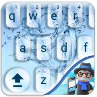 Water Drops Keyboard: Water Effects Themes Emojis