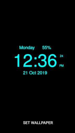 Digital Clock Live Wallpaper screenshot 3