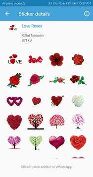 Flower Stickers for WhatsApp - Rosefy Stickers screenshot 4