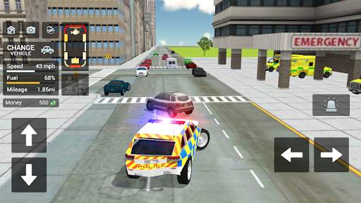 City Police Car Driving Chase screenshot 2