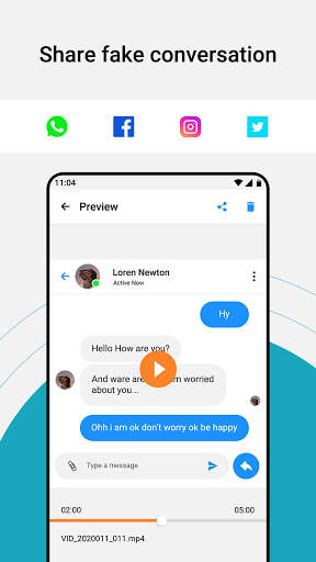 Fake Messenger Chat Conversation - Prank screenshot 7