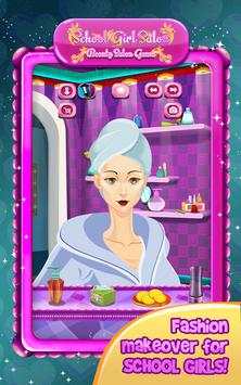 School Girl Beauty Salon Game screenshot 1