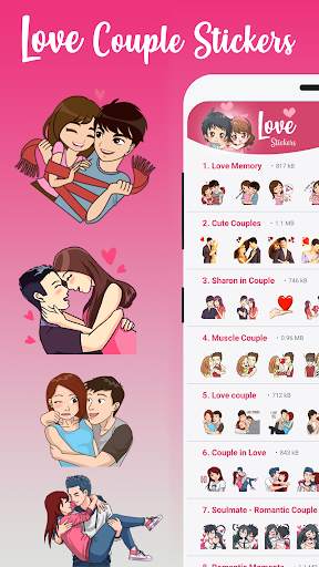 Love Stickers For WhatsApp (WAStickerApps) screenshot 1