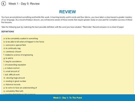 Barron's 1100 Words You Need to Know screenshot 9