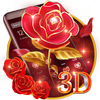 3D Gilt Red Rose Theme icon