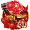 3D Gilt Red Rose Theme 1.1.6