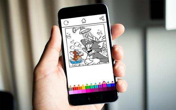 Coloring Tom And Mouse screenshot 2