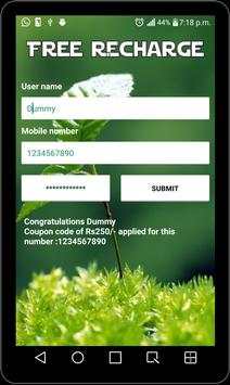 FreeRecharge - Rs250/- screenshot 3