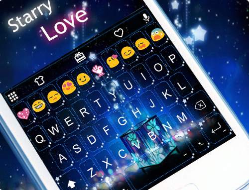 Starry Love Emoji Keyboard स्क्रीनशॉट 5
