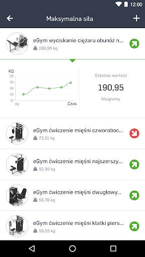 Aplikacja EGYM Fitness App screenshot 4