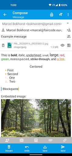 FairEmail, privacy aware email screenshot 8