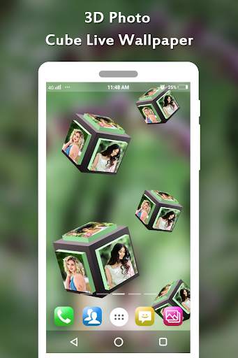 3D Cube Live Wallpaper screenshot 1