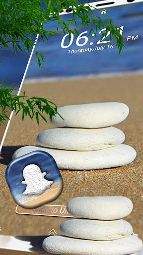 Beach Stone Launcher Theme 3 تصوير الشاشة