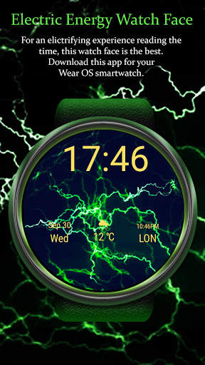 Electric Energy Watch Face - Wear OS Smartwatch screenshot 6