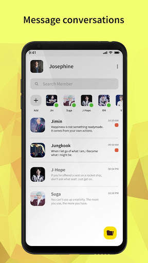 BTS Messenger - Chat with BTS Joke скриншот 2