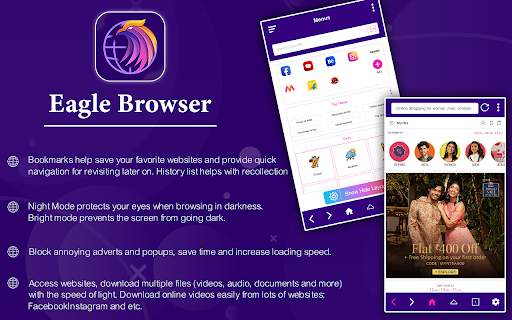 Eagle Web Browser: Fast, Private & Secure screenshot 1