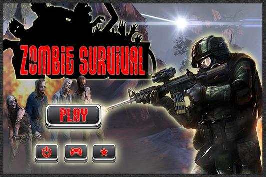 Zombie kelangsungan hidup Gun screenshot 1