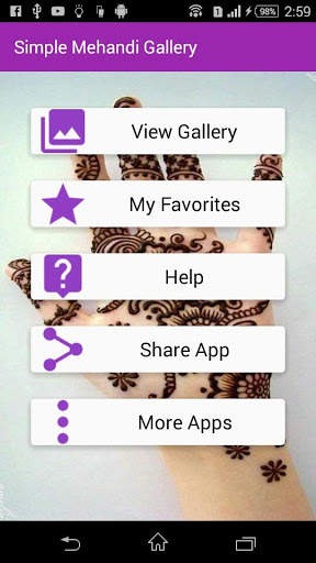 Simple Mehandi Designs Gallery screenshot 1