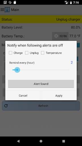 Battery Alert 40-80 Lite screenshot 7