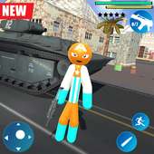 Captain Hero Stickman Vegas Crime