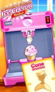 Unicorn Ice Cream Chef: Mermaid Cream Cone Game screenshot 4